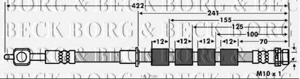 BORG & BECK BBH7585 Гальмівний шланг