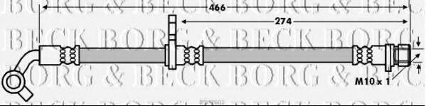 BORG & BECK BBH7602 Гальмівний шланг