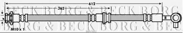 BORG & BECK BBH7662 Гальмівний шланг