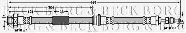 BORG & BECK BBH7699 Гальмівний шланг