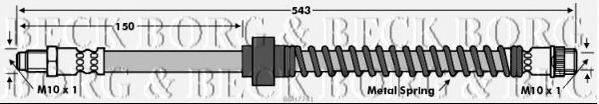 BORG & BECK BBH7741 Гальмівний шланг