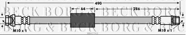 BORG & BECK BBH7743 Гальмівний шланг