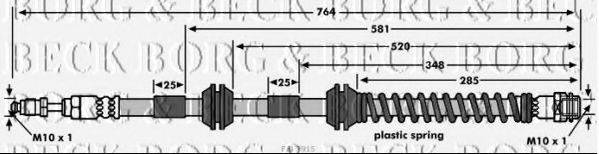 BORG & BECK BBH7915 Гальмівний шланг