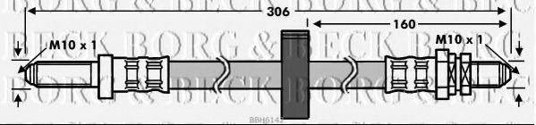 BORG & BECK BBH6142 Гальмівний шланг