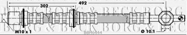 BORG & BECK BBH6444 Гальмівний шланг