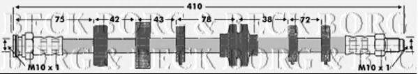 BORG & BECK BBH6640 Гальмівний шланг
