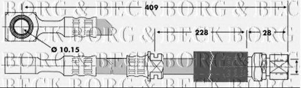 BORG & BECK BBH6705 Гальмівний шланг