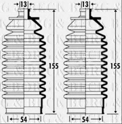 BORG & BECK BSG3320 Пильовик, рульове управління