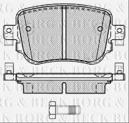 BORG & BECK BBP2448 Комплект гальмівних колодок, дискове гальмо