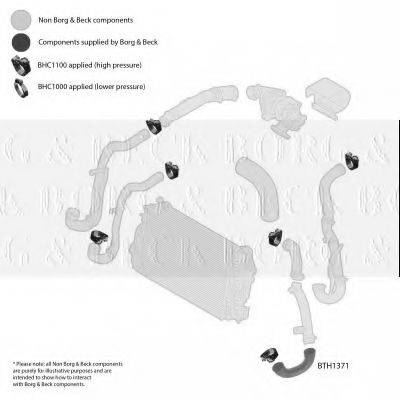 BORG & BECK BTH1371 Трубка повітря, що нагнітається