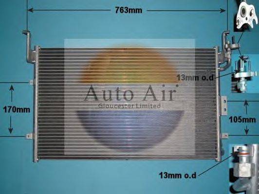 AUTO AIR GLOUCESTER 161150 Конденсатор, кондиціонер