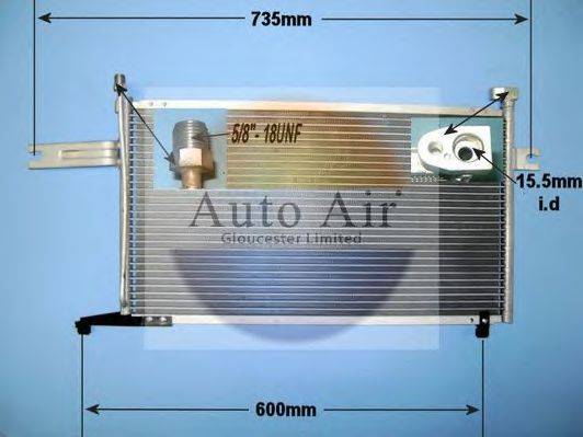 AUTO AIR GLOUCESTER 161235 Конденсатор, кондиціонер