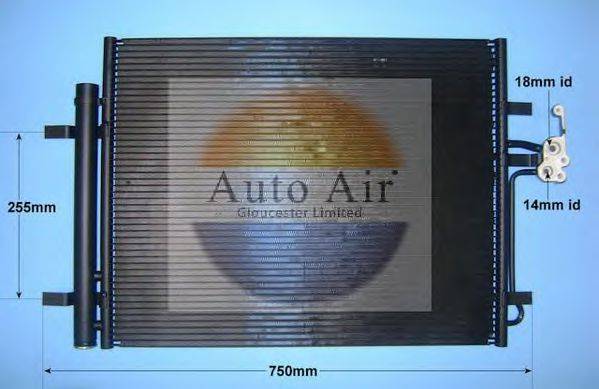 AUTO AIR GLOUCESTER 161336 Конденсатор, кондиціонер