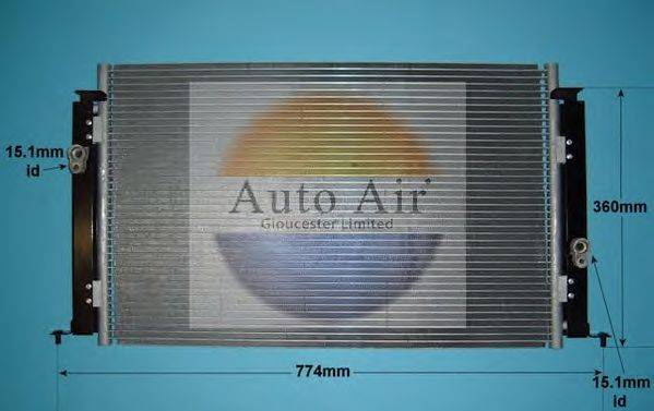 AUTO AIR GLOUCESTER 165023 Конденсатор, кондиціонер