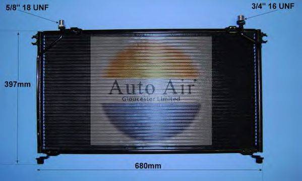 AUTO AIR GLOUCESTER 166202 Конденсатор, кондиціонер