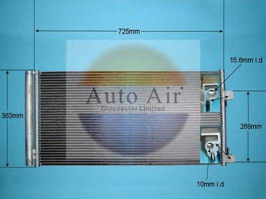 AUTO AIR GLOUCESTER 169936 Конденсатор, кондиціонер