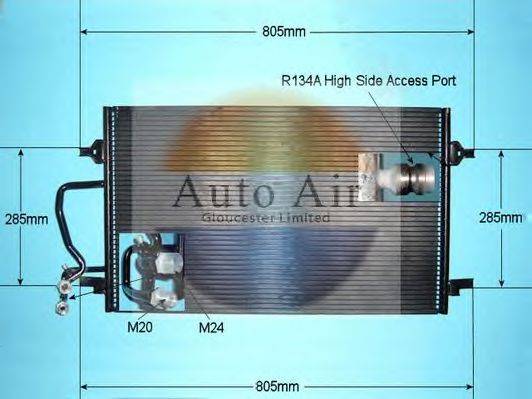 AUTO AIR GLOUCESTER 169742 Конденсатор, кондиціонер