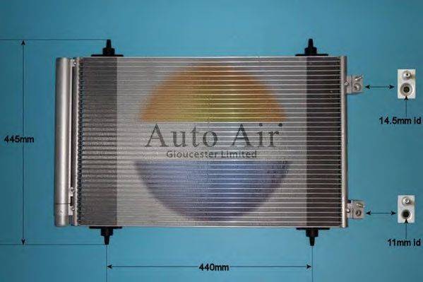 AUTO AIR GLOUCESTER 169642 Конденсатор, кондиціонер