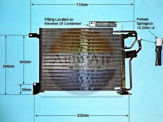 AUTO AIR GLOUCESTER 167363 Конденсатор, кондиціонер