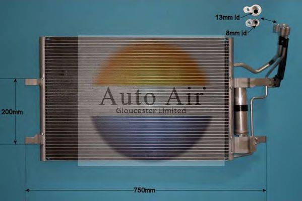 AUTO AIR GLOUCESTER 169916 Конденсатор, кондиціонер