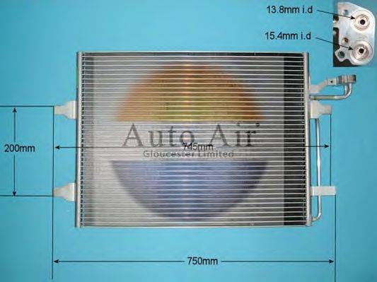 AUTO AIR GLOUCESTER 160012 Конденсатор, кондиціонер