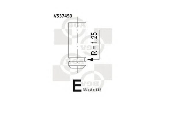 BGA V537450 Випускний клапан