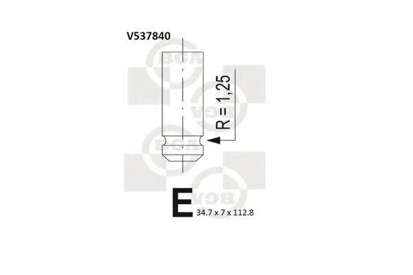 BGA V537840 Впускний клапан