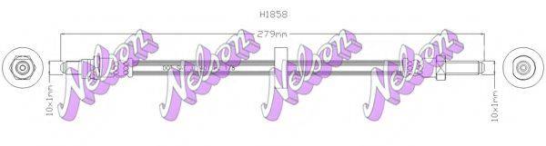 BROVEX-NELSON H1858 Гальмівний шланг