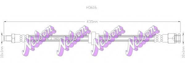 BROVEX-NELSON H3616 Гальмівний шланг