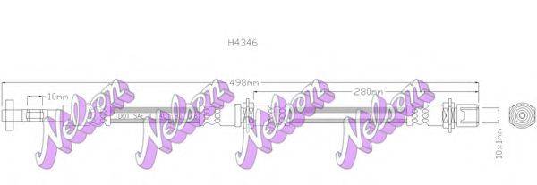 BROVEX-NELSON H4346 Гальмівний шланг