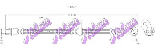 BROVEX-NELSON H4842 Гальмівний шланг