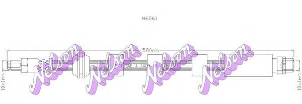 BROVEX-NELSON H6061 Гальмівний шланг