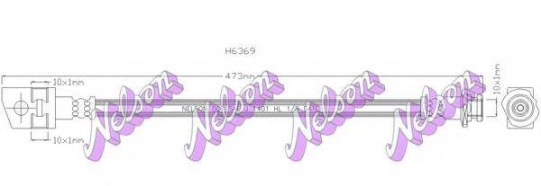 BROVEX-NELSON H6369 Гальмівний шланг
