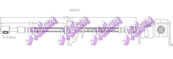 BROVEX-NELSON H6663 Гальмівний шланг