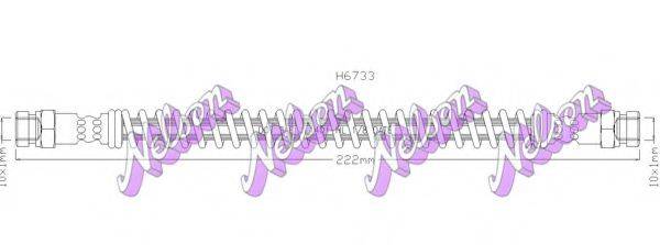 BROVEX-NELSON H6733 Гальмівний шланг