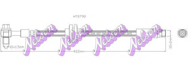 BROVEX-NELSON H7079Q Гальмівний шланг