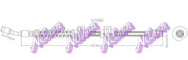 BROVEX-NELSON H7080 Гальмівний шланг