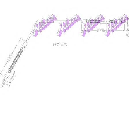 BROVEX-NELSON H7145 Гальмівний шланг