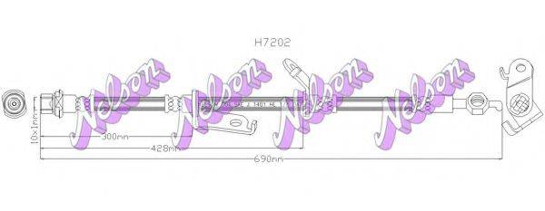 BROVEX-NELSON H7202 Гальмівний шланг