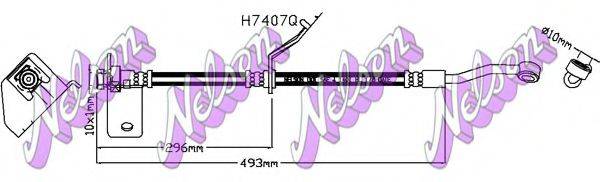 BROVEX-NELSON H7407Q Гальмівний шланг