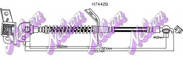 BROVEX-NELSON H7442Q Гальмівний шланг