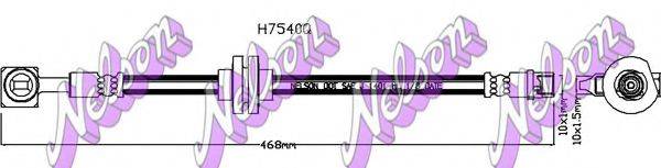 BROVEX-NELSON H7540Q Гальмівний шланг