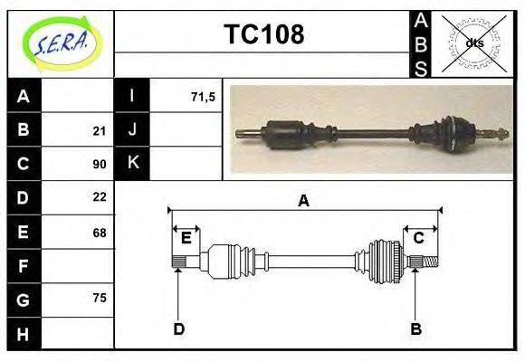 SERA TC108 Приводний вал