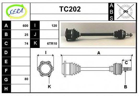 SERA TC202 Приводний вал