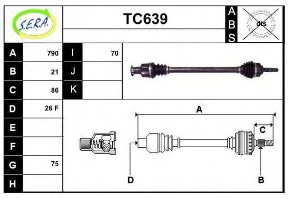 SERA TC639 Приводний вал