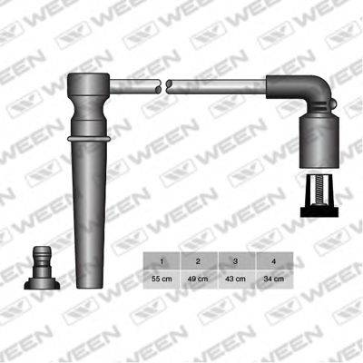 WEEN 1104962 Комплект дротів запалювання