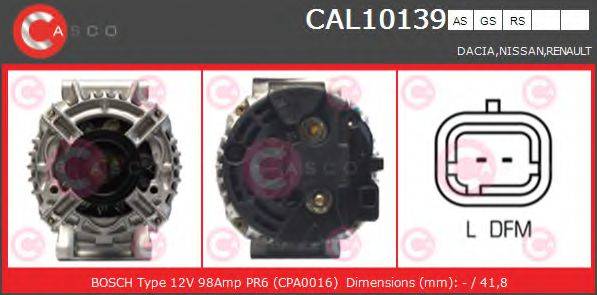 CASCO CAL10139AS Генератор