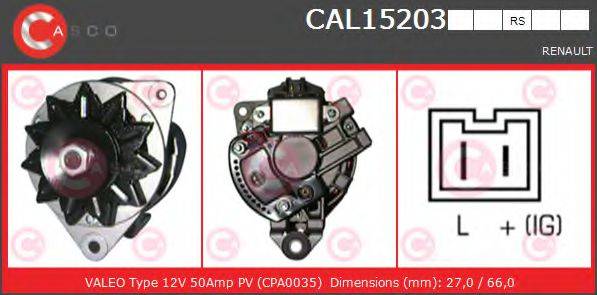 CASCO CAL15203RS Генератор