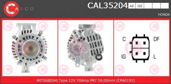 CASCO CAL35204AS Генератор