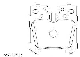 ASIMCO KD2785 Комплект гальмівних колодок, дискове гальмо